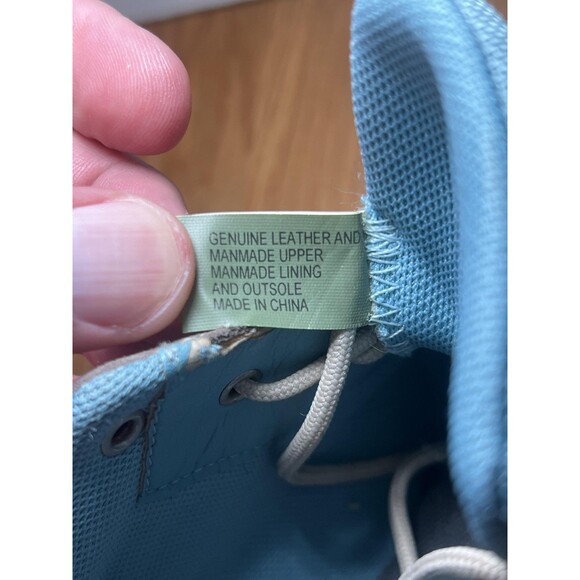 Timberland Shoes Womens Size 8.5 Gray Brown Blue Low Top Lace Up Leather Casual - Picture 11 of 11